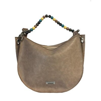 CHIARA Design - Luxusní modní dámská kabelka M865 béžová