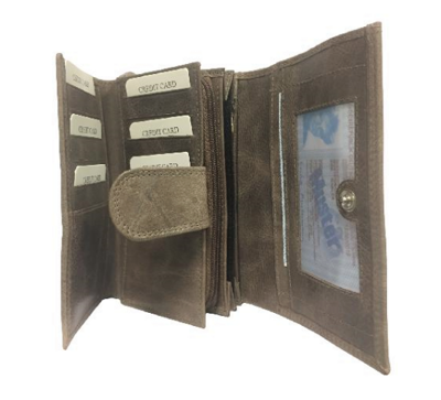 RICARDO - Dámská kožená peněženka R 744 šedá