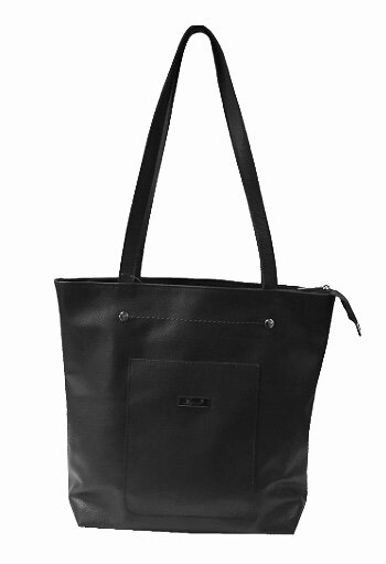 KAREN Collection - Elegantní  kožená dámská kabelka SR03 černá