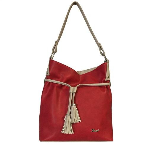 Karen - Stylová modní dámská kabelka D476 červená