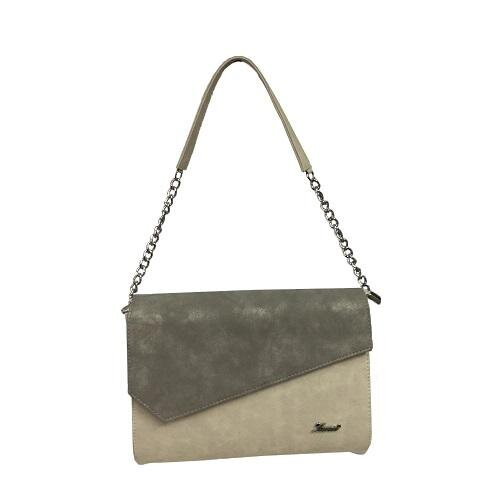KAREN Collection - Elegantní společenska dámská kabelka D431 šedá