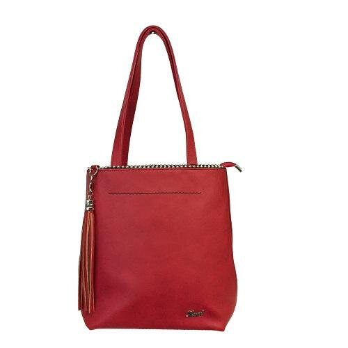Karen - Stylová modní dámská kabelka 9324 červená Karen - Stylová modní dámská kabelka 9324 červená