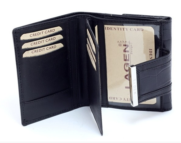 Lagen - dámská kožená peněženka 61175 černá