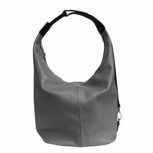 KAREN Collection - Stylová kožená dámská kabelka/pytel SR11 šedá