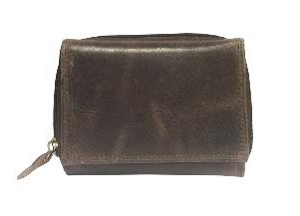 RICARDO - Malá dámská kožená peněženka R 705 tmavě hnědá