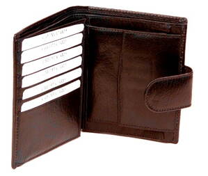 LAGEN panská kožená peněženka V-84 hnědá