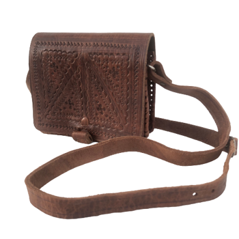 Casablanca dámská kožená crossbody kabelka hnědá 601