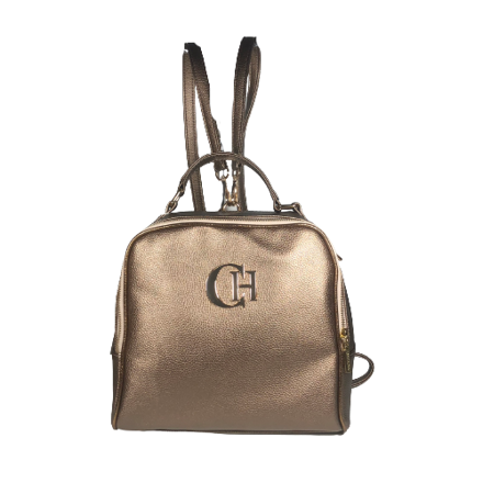 Chiara - Elegantní dámská kabelka / batoh K7001 bronzová