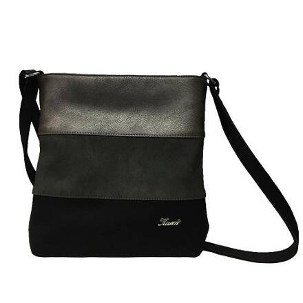 Karen  - Malá modní dámská kabelka  přes rameno / crossbody  N099 černo/šedá 