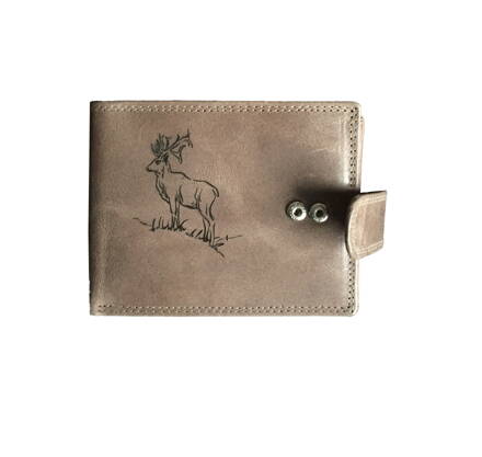 Pánská kožená peněženka  Deer 795 šedá