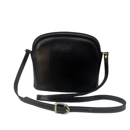 Collection Italy - Malá elegantní kožená dámská kabelka KK 046 černá