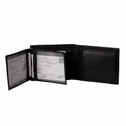 ELEGANT pánská kožená peněženka  R 284 černá 